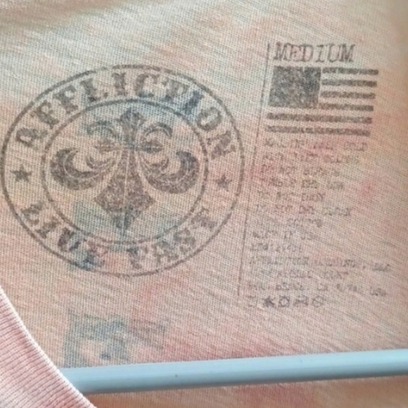 Affliction Coral and Charcoal Wing Graphic Tee - Picture 3 of 3